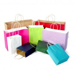 Kraft Paper Gift Totes Shopping Carrier Bags