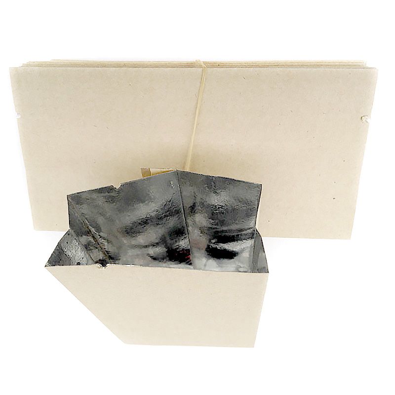 Food Grade Heat Seal Kraft Paper Bags with Aluminium Foil Liner