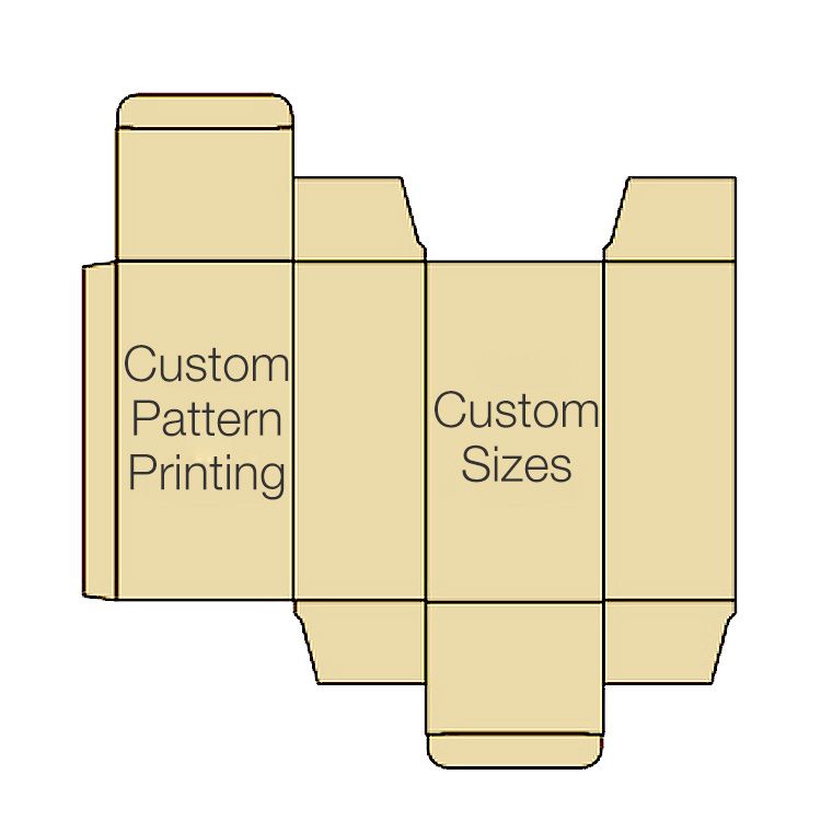 Tuck Flap Kraft Paper Folding Packaging Boxes-customizing