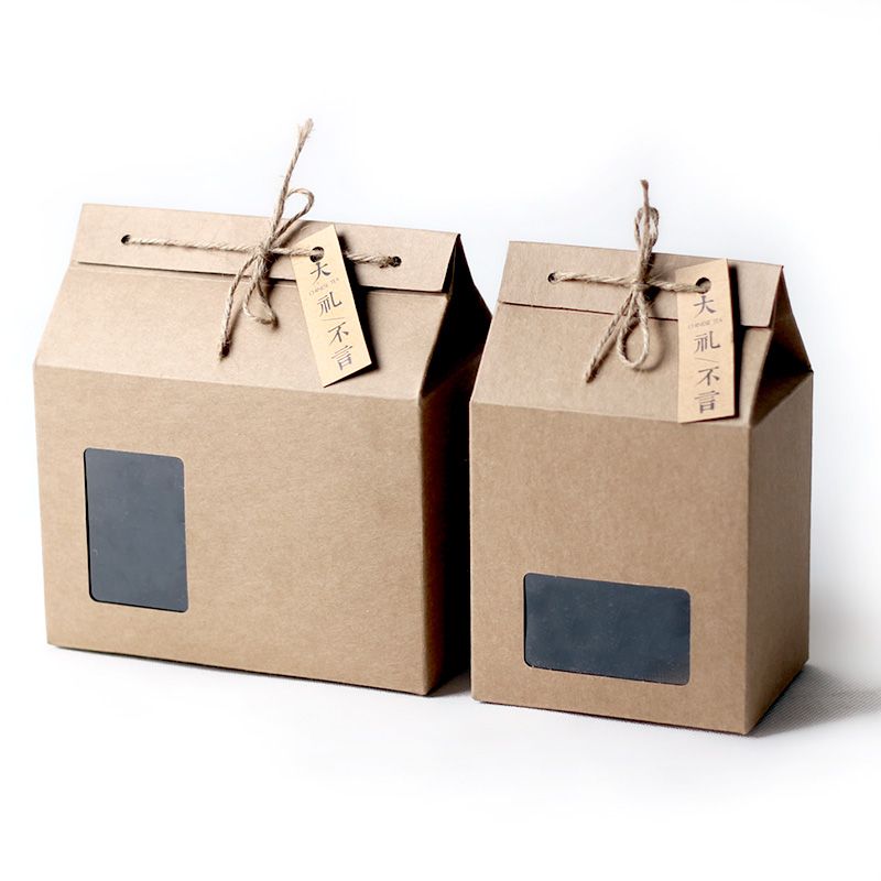 BXFD19-lace-up-with-little-hemp-rope-bottom-stand-up-thick-kraft-paper-bag-boxes-family-brown
